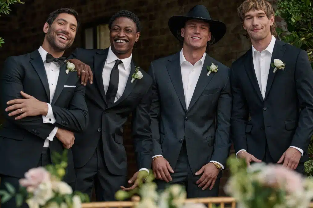 Men in tailored formal suits — Tailored Brands menswear expertise
